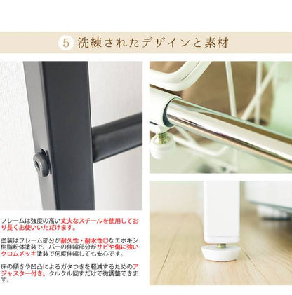 洗濯機ラックラック伸縮収納おしゃれカゴバスケット3段ステンレスタワー縦型幅70ランドリー洗濯かごランドリー収納洗面所大容量黒白