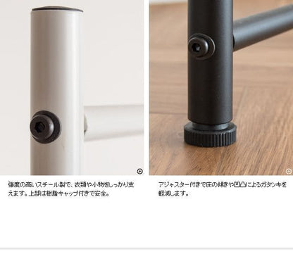 ハンガーラック折りたたみスリム頑丈コートハンガー2連一人暮らし薄型パーテーションおしゃれコート狭い場所収納スチール高い洋服コーナーラック洋服掛けリビング部屋干し隙間コンパクト省スペース