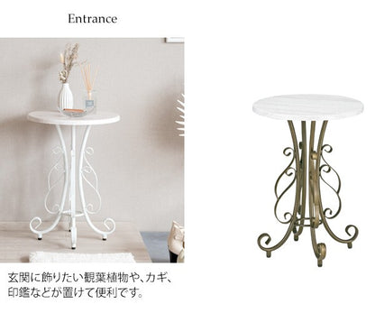 サイドテーブルテーブル丸木製丸形アンティーク姫コーヒーテーブルおしゃれスリムソファ低い小さめシンプルカフェテーブル30アイアン姫系