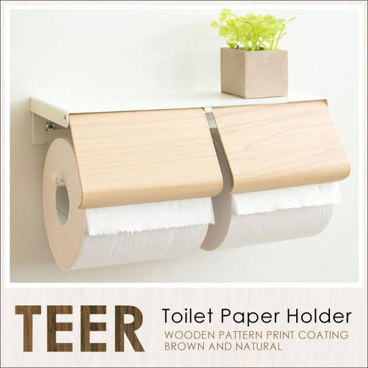 トイレットペーパーホルダーカバーおしゃれ2連予備防水アイアントイレペーパーホルダー北欧トイレットペーパー収納かわいい