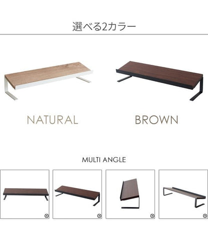 卓上ラック机上ラックオフィス棚アイアン小さめパソコン机上台デスク上おしゃれ収納ラック整理小物収納置き棚文房具収納棚スリムロータイプスタンド木製奥行15デスク机上置き棚上収納ミニdiy台