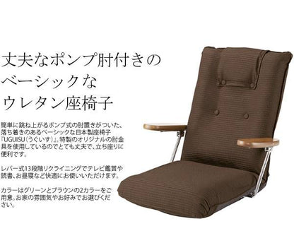 座椅子回転座椅子回転肘付き高齢者一人掛けレバー式おしゃれリクライニングコンパクト北欧リラックスチェア完成品日本製ざいす