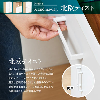 2段+幅60タイプ国産シェルフキッチン収納キャビネットスタッキング開き戸2段食器棚炊飯器家電壁面収納可動棚3点セット幅60コンセントスライドレール完成品