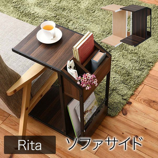 Ritaサイドテーブルナイトテーブルソファ北欧テイスト木製金属製スチール北欧風ソファサイドテーブルおしゃれ可愛い
