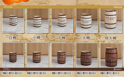 樽テーブル植木鉢ビンテージサイドテーブル木製丸おしゃれ鉢鉢カバープランター雑貨アメリカンインテリア丸型フタ付きゴミ箱