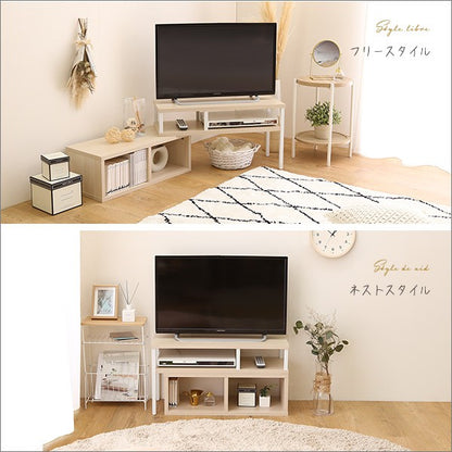 さわやかな伸縮テレビ台テレビ台ローボードおしゃれコーナーTV台TVラックTVボード一人暮らしリビングボードTV台収納木北欧ホワイトナチュラルシンプルおしゃれ木製かわいい伸縮テレビ台伸縮テレビボード