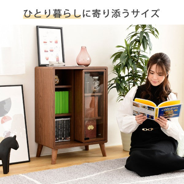 スライドラック幅50奥行30高さ73Pico収納キャビネット脚付き本棚コミックラック文庫本漫画一人暮らしかわいいロータイプオープンラック可動棚