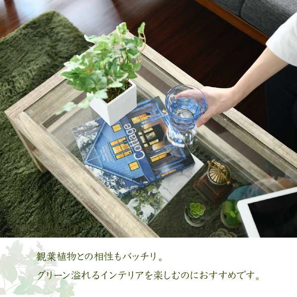 ローテーブルガラス木製一人暮らし幅80棚付き収納天板コンパクト80×40スリム長方形ガラス天板ソファ木目低めリビングおしゃれ木大きめソファー丈夫頑丈かわいい高級ウッド一人用2段