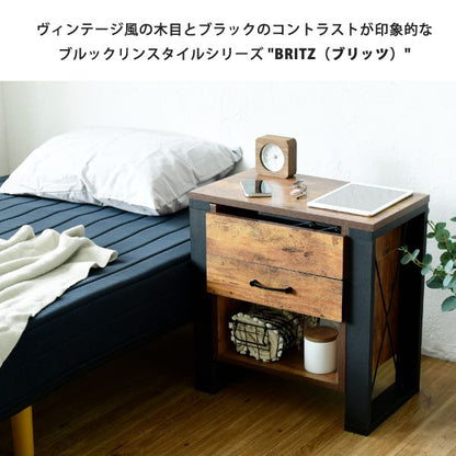 ソファサイドテーブル昇降式サイドテーブルナイトテーブルブルックリンソファ横ベッドサイドデスク横引き出し収納おしゃれテレワークリフティング