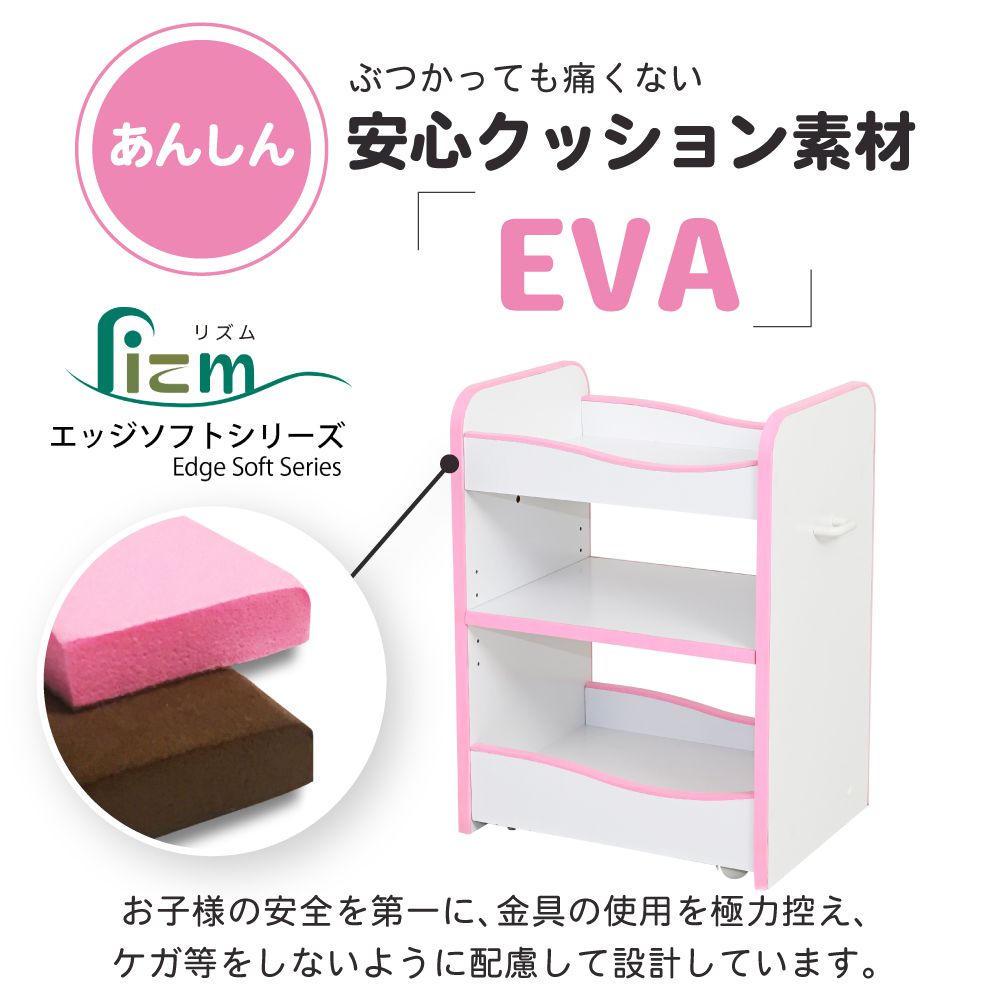 ランドセルラックキャスター付き収納ワゴンオモチャ収納おもちゃ収納棚おもちゃラック収納ボックスコンパクト白玩具子供用デスクサイドワゴン