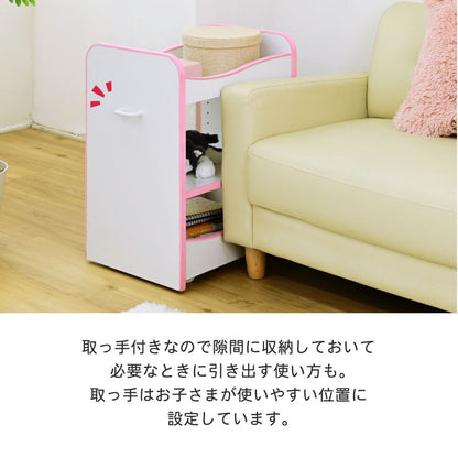 ランドセルラックキャスター付き収納ワゴンオモチャ収納おもちゃ収納棚おもちゃラック収納ボックスコンパクト白玩具子供用デスクサイドワゴン