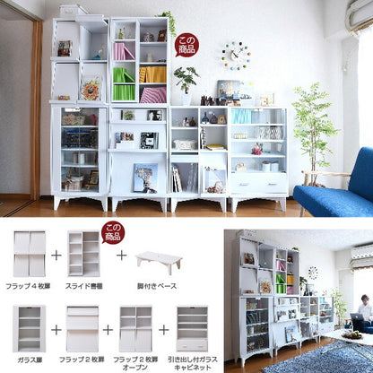スライド本棚ロータイプ6BOX幅60高さ90コミック収納本棚スライド式書棚スライドラックスライド収納可動棚奥行29本棚スライド木製奥深