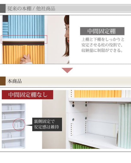 本棚大容量薄型スライドスリム省スペース隙間収納キャスター1cmピッチハイタイプ北欧可動棚移動調節可能縦長高さ200cm木製おしゃれ隙間収納可動式ワゴン移動式大量背が高い壁面漫画マンガ