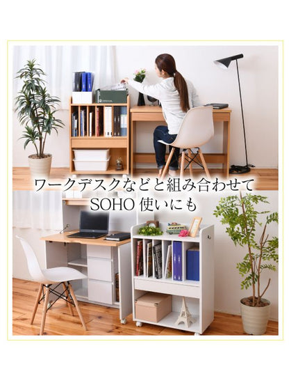 ランドセルラック多機能幅60高さ85奥行30ランドセル収納子供部屋キャスター付き木製本棚子供スリムラック絵本ラックキッズジュニア家具