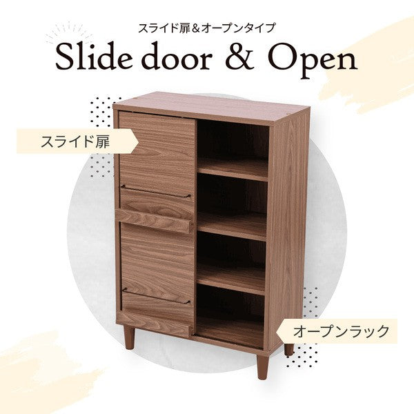 ディスプレイラック本棚キャビネットおしゃれ北欧リビングキャビネットハイタイプサイドボードモダン組み合わせリビングボード幅60a4