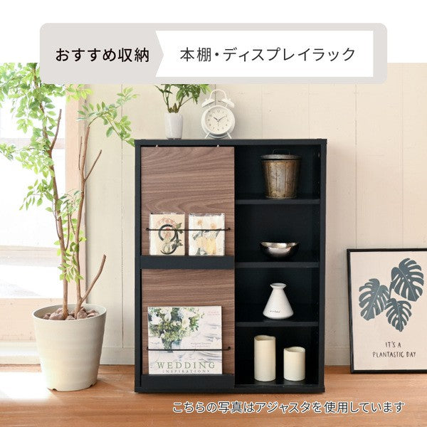 ディスプレイラック本棚キャビネットおしゃれ北欧リビングキャビネットハイタイプサイドボードモダン組み合わせリビングボード幅60a4
