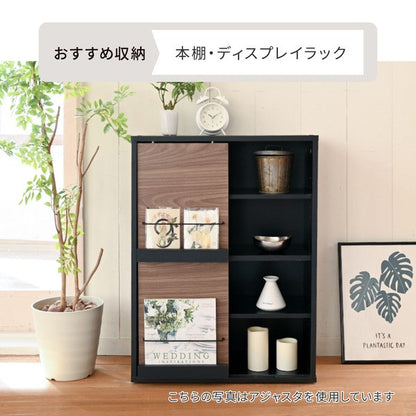 ディスプレイラック本棚キャビネットおしゃれ北欧リビングキャビネットハイタイプサイドボードモダン組み合わせリビングボード幅60a4