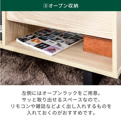 リフティングテーブルローテーブルガラス天板リビングテーブル収納付きテーブル天板昇降和モダンローテーブル伸縮ナチュラルブラウン幅80木製