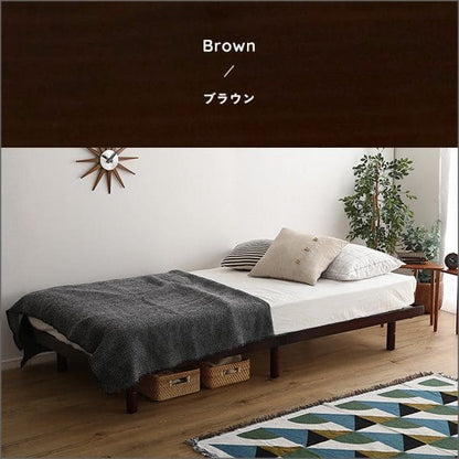 北欧インテリア天然木すのこベッドシングル【ヒュッゲ-Hygge-】
