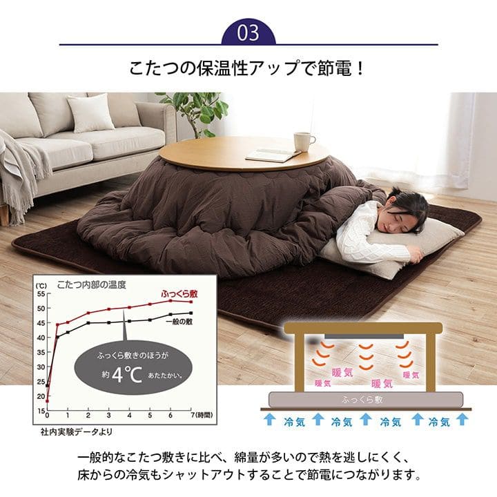 ラグこたつ敷布団厚手冬用撥水こたつ敷布団冬2畳無地フランネル防音正方形極厚こたつ敷き布団カーペット短毛子供オールシーズンおしゃれ通年年中リビングシンプル毛足短いホットカーペット床暖房