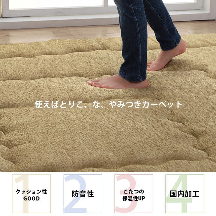 ラグこたつ敷布団厚手冬用撥水こたつ敷布団冬1.5畳無地フランネル防音長方形極厚こたつ敷き布団カーペット短毛子供オールシーズンおしゃれ通年年中リビングシンプル毛足短いホットカーペット床暖房