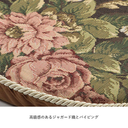 チェアパッド洗える四角クッション日本製椅子用北欧座布団紐付きふわふわ綿厚手座る用椅子椅子用クッションスクエア国産45×43おしゃれチェアクッションシートクッションふかふか大きめひも付き