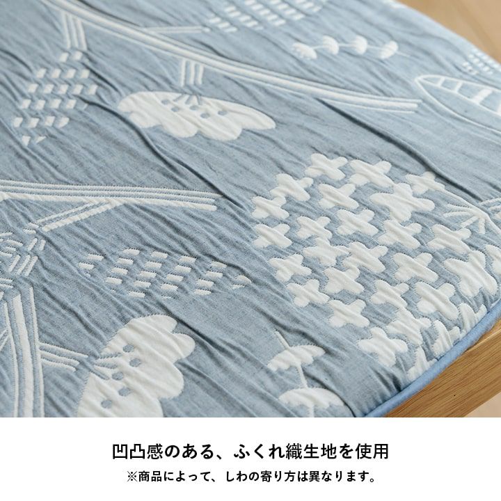 チェアパッド洗える四角クッション日本製椅子用北欧座布団紐付きふわふわ綿厚手座る用椅子椅子用クッションスクエア国産43×41おしゃれチェアクッションシートクッションふかふか大きめひも付き