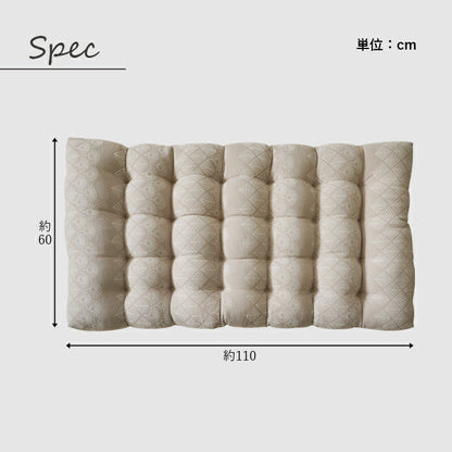 長座布団極厚座布団クッションフロアクッション長方形マット大きめざぶとん冬用おしゃれ冬ごろ寝へたらない厚いごろ寝マット大人パッド大きい厚手大判ロング腰痛昼寝子供お昼寝マットベビー60110かわいいベージュグリーン一人暮らし