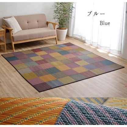 い草ラグラグいぐさ2畳国産裏貼り日本製い草カーペット夏用い草カーペット上敷きクッション畳おしゃれ抗菌防臭ござ夏正方形190×190ラグマットカバー拭けるペットオールシーズン通年涼しい