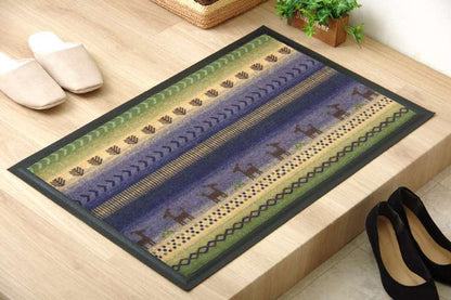 玄関マット室内40×60おしゃれ北欧大きめ洗えるモダン風水高級薄型4060屋内マット滑り止め洗濯動物アニマル赤青