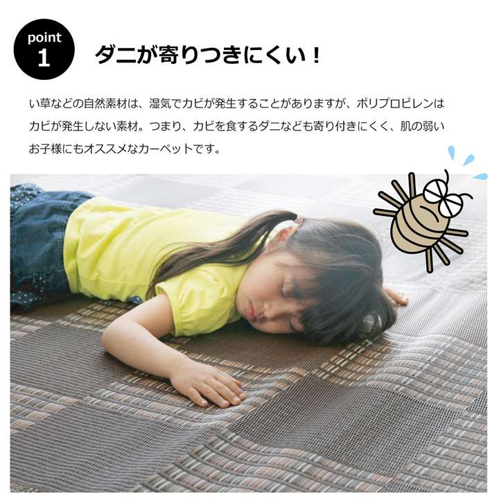 ラグカーペット3畳2畳おしゃれ洗える6畳北欧安い冬絨毯年中ラグマットい草防音190×190い草ラグい草カーペット