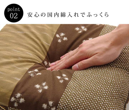座布団クッション和風40×40おしゃれ厚手小さめ和洗えるふかふか厚い疲れない業務用座る用四角セット日本製小さめ