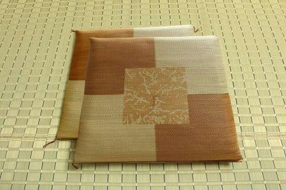 座布団クッション和風業務用厚手大きめ座る用四角正方形おしゃれ和ウレタン厚い疲れない大きいアジアン2枚セット55×55