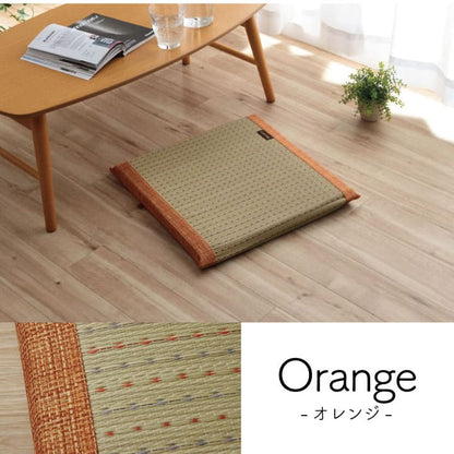 座布団クッション厚手ウレタン和風正方形床置き座る用43×43い草あぐら椅子おしゃれリビングざぶとん通気性へたらない床用一人用車客用モダン読書本体厚めかわいい夏冬長時間疲れない