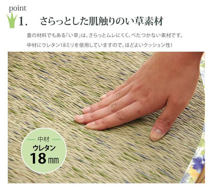 チェアパッド座布団クッション丸形40紐付き座る用椅子用おしゃれ椅子北欧子供椅子用クッション丸オフィス和風い草2個セット