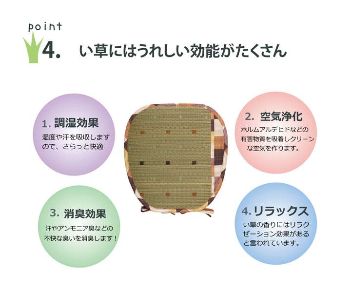 チェアパッド座布団クッション四角40紐付き座る用椅子用おしゃれ椅子北欧子供椅子用クッションオフィス和風い草2個セット