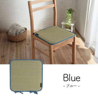 座布団椅子用クッション椅子クッション紐付き厚手四角い草椅子の上40×40チェアクッション正方形ウレタンおしゃれ和風夏ダイニングモダン椅子用北欧ひも付き通気性シンプルへたらない客用長時間