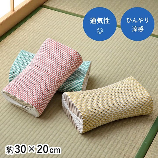 枕まくら通気性蒸れない硬め冷たい小さい寝具クールリラックスプラスチック寝やすい夏昼寝爽快涼感低め籐テレビ読書ごろ寝男性女性ギフト母の日父の日おしゃれ昼寝用オールシーズン一般的