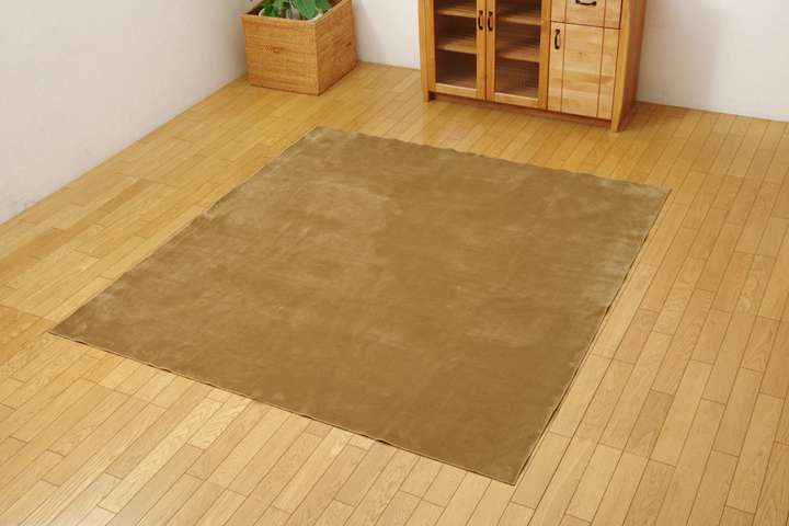 ラグカーペット2畳洗える3畳絨毯無地おしゃれラグマット洗濯防音滑り止め正方形格安シンプル185×185