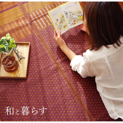 い草カーペットい草ラグ8畳江戸間国産ござ上敷き畳上敷きい草カーペットラグいぐさ畳夏用日本製おしゃれ絨毯抗菌防臭サイズ八畳夏長方形ラグマットカバー拭けるペットオールシーズン涼しいじゅうたん激安安いゴザ犬猫井草茣蓙