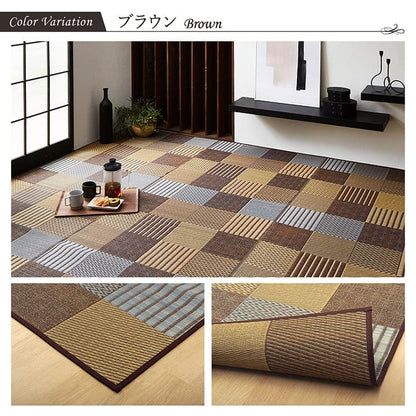 い草ラグラグいぐさ1畳国産ウレタン厚手裏貼りい草カーペット夏用い草カーペット日本製クッションおしゃれ抗菌防臭ござ夏正方形江戸間ラグマットカバー拭けるペットオールシーズン通年涼しい