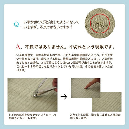 カーペットい草4畳半本間格子柄い草ラグ裏貼り滑り止め夏い草カーペットラグ畳夏用おしゃれ抗菌防臭いぐさ四畳半正方形和風花ござラグマットカバー拭けるペットオールシーズン通年涼しい