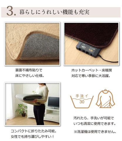ラグカーペット6畳おしゃれ洗える4畳北欧安い冬絨毯年中ラグマット洗濯防音シャギー冬用正方形200×300