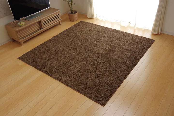 ラグカーペット2畳おしゃれ洗える3畳北欧安い冬絨毯年中ラグマット洗濯防音シャギー冬用長方形95×140