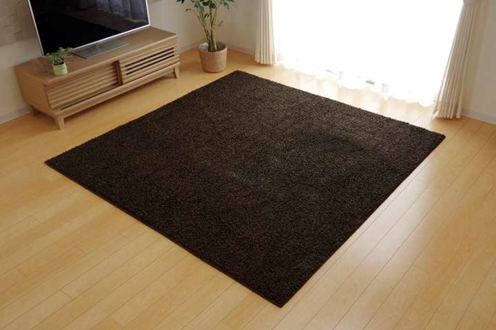 ラグカーペット2畳おしゃれ洗える3畳北欧安い冬絨毯年中ラグマット洗濯防音シャギー冬用長方形95×140