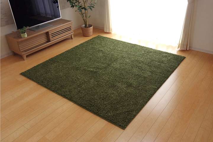 ラグカーペット2畳おしゃれ洗える3畳北欧安い冬絨毯年中ラグマット洗濯防音シャギー冬用長方形95×140