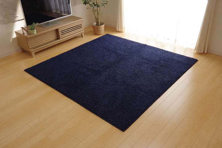 ラグカーペット2畳おしゃれ洗える3畳北欧安い冬絨毯年中ラグマット洗濯防音シャギー冬用長方形95×140