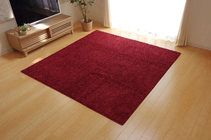 ラグカーペット2畳おしゃれ洗える3畳北欧安い冬絨毯年中ラグマット洗濯防音シャギー冬用長方形95×140