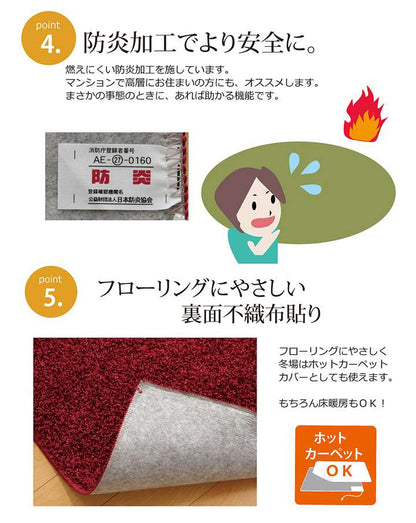ラグカーペット2畳おしゃれ洗える3畳北欧安い冬絨毯年中ラグマット洗濯防音シャギー冬用長方形95×140