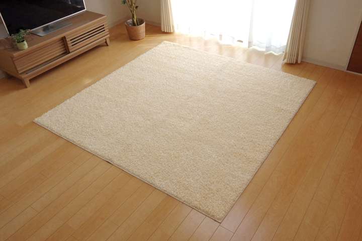 ラグカーペット3畳おしゃれ洗える2畳北欧安い冬絨毯年中ラグマット洗濯防音シャギー冬用長方形130×190